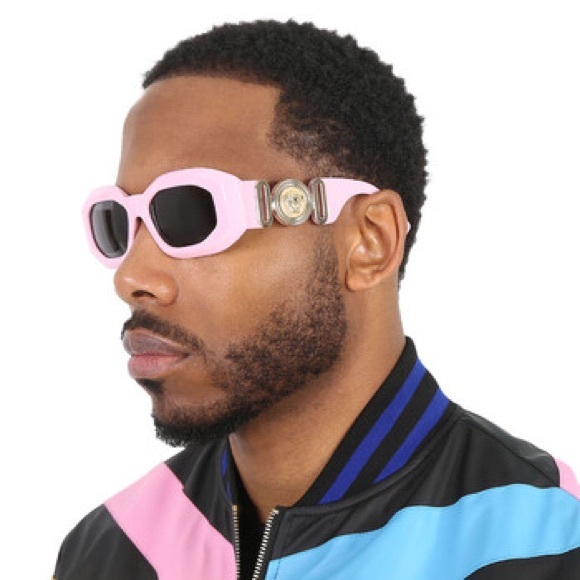 MENS COPY - Versace Medusa Sunglasses Pink Authentic - Picture 2 of 11